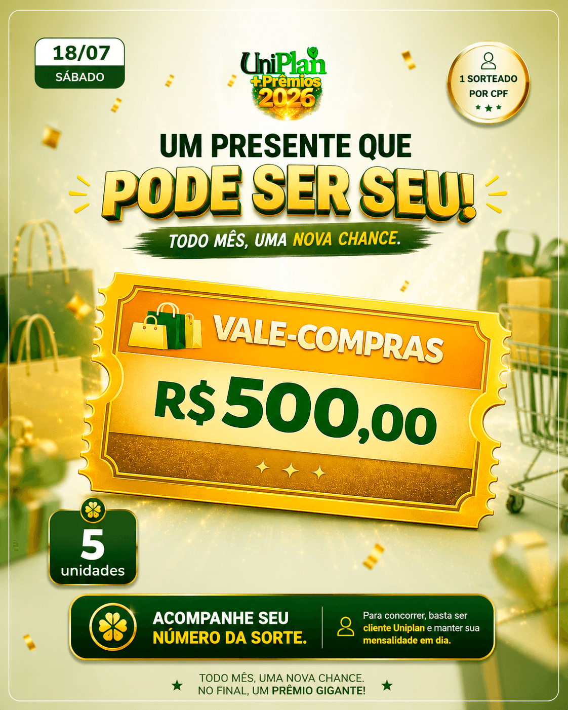 Vale-Compras R$ 500